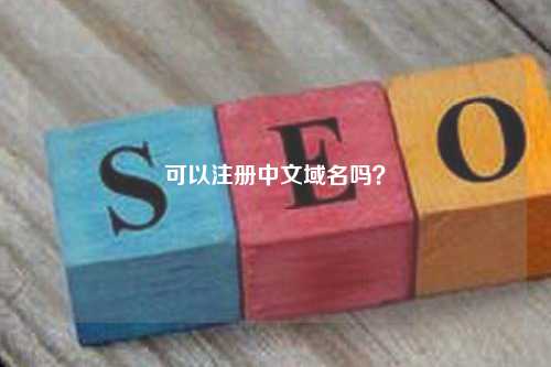 可以注册中文域名吗？