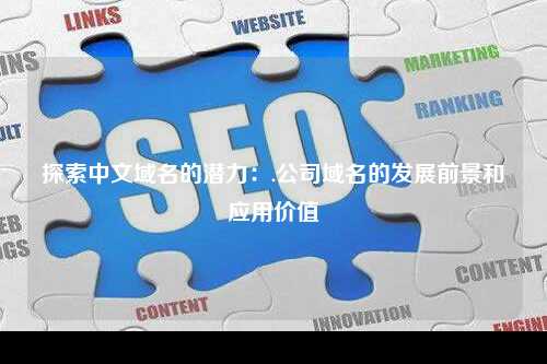 探索中文域名的潜力：.公司域名的发展前景和应用价值