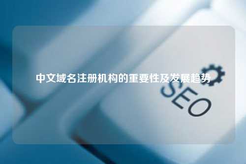 中文域名注册机构的重要性及发展趋势